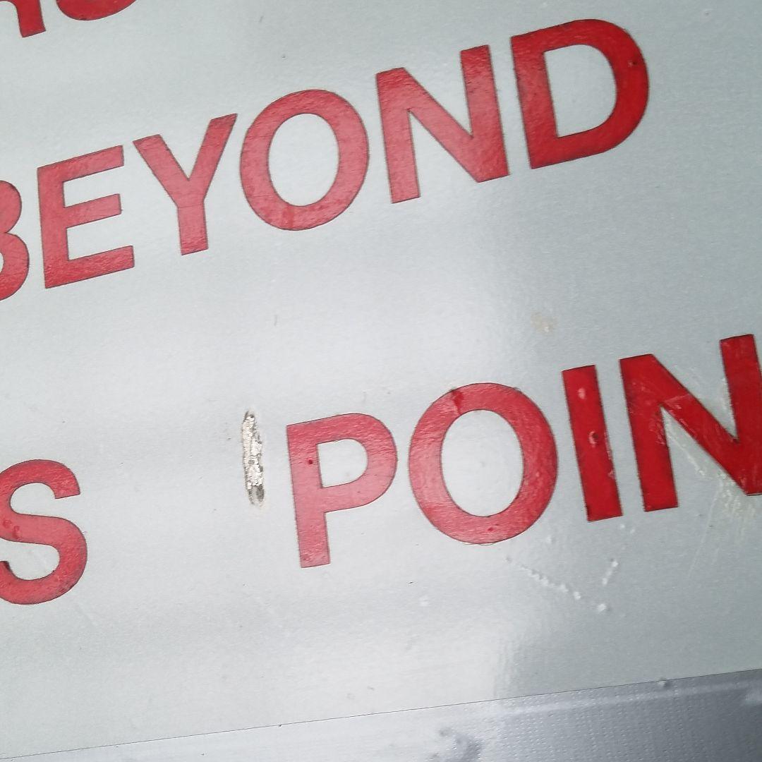 ⭐送料無料　WARNING 警告　看板