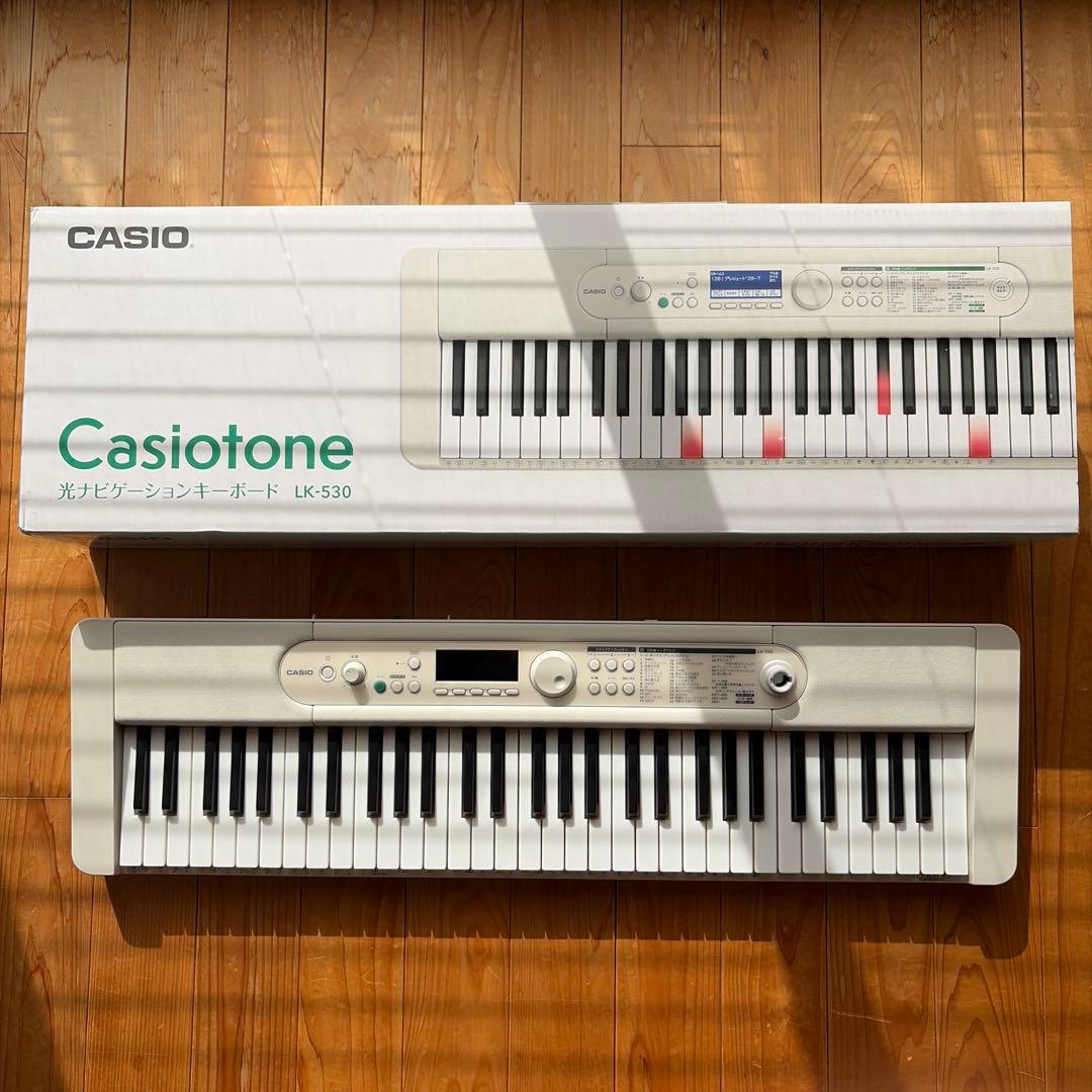 【美品】CASIO LK-530光ナビゲーションCasiotone2023年製