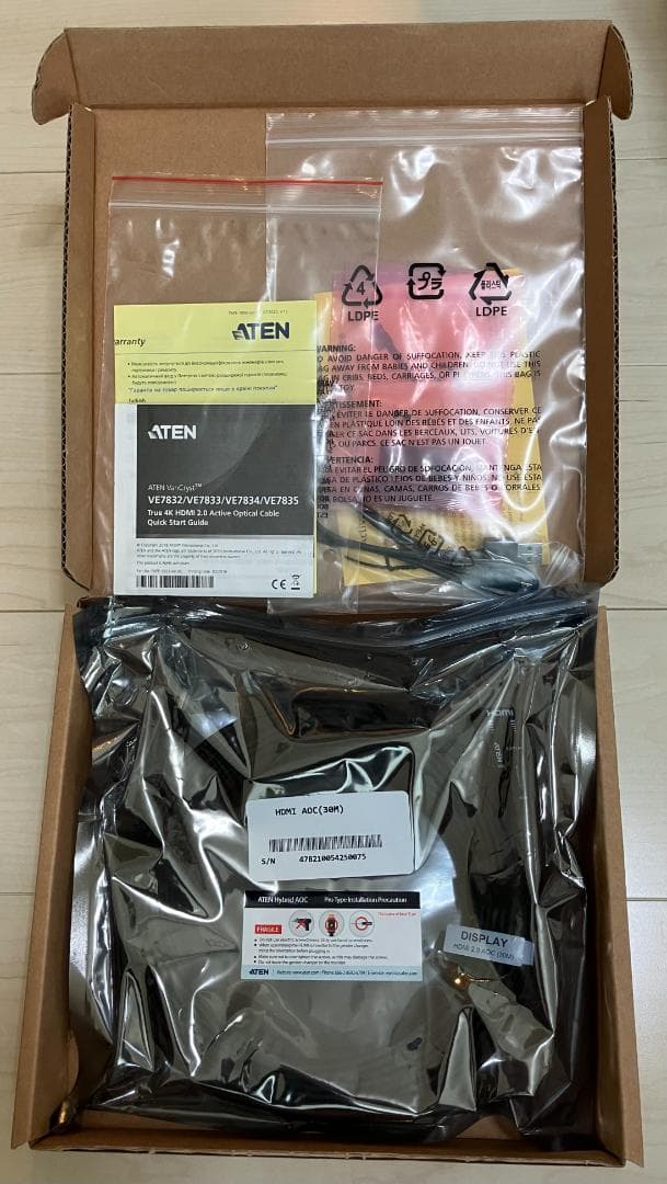 ATEN VE7833 30m アクティブ光HDMIケーブル 旧品番