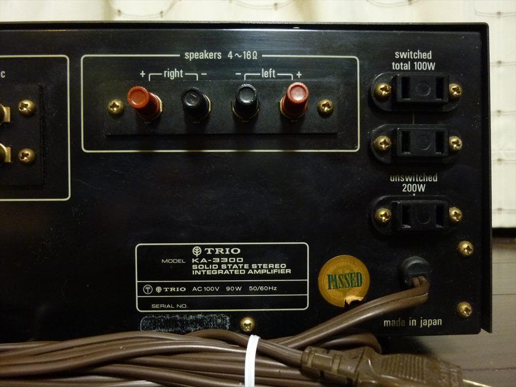 TRIO トリオ プリメインアンプ KA-3300 修理済 全機能動作 美品