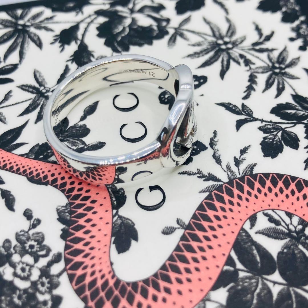 極美品✨ GUCCI グッチ リング インターロッキング AG925 #21