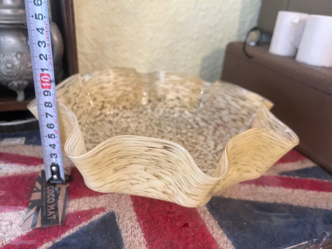 乳白 レモンイエロー 吹雪 電傘 電笠 シェードランプ 氷コップ アンティーク