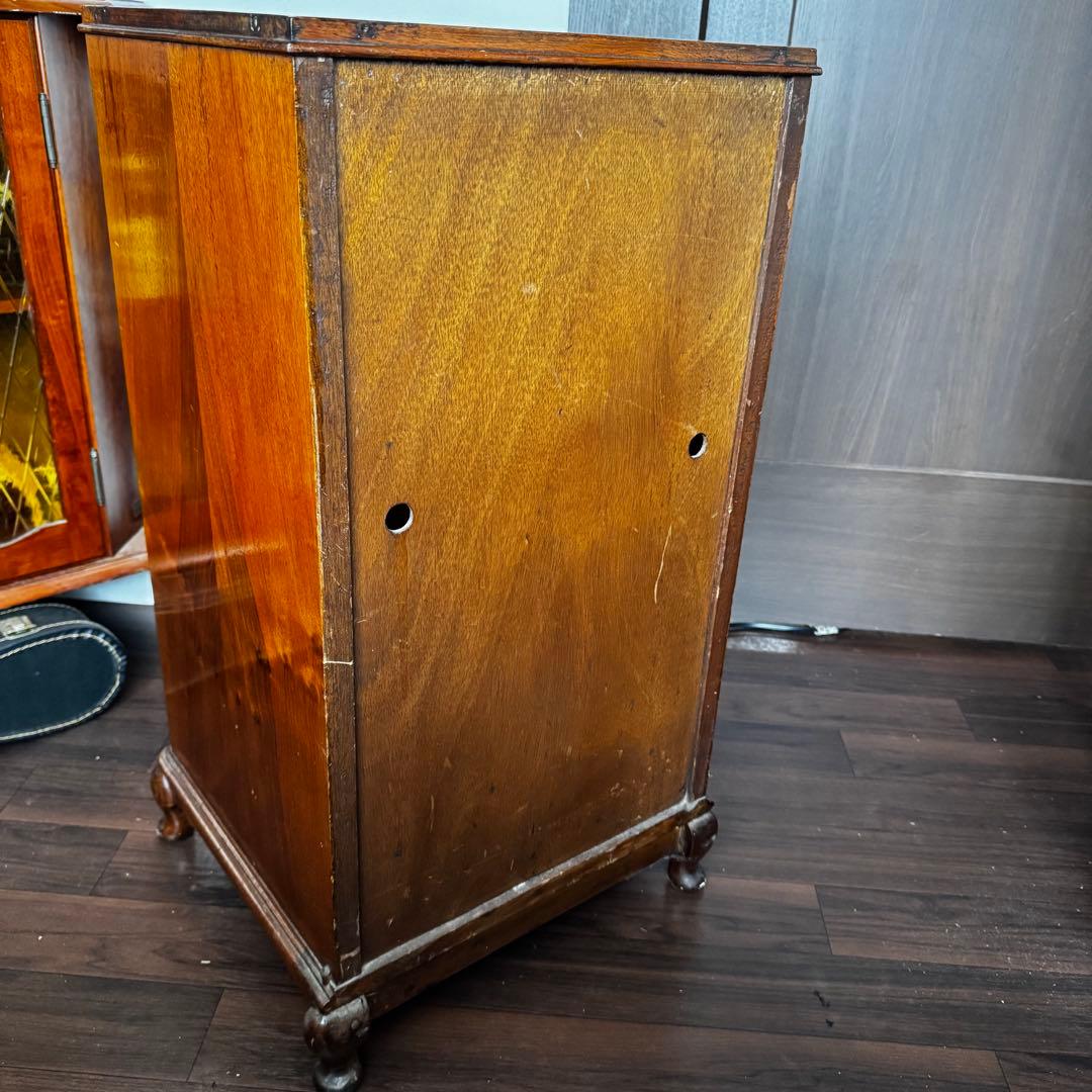 【希少】英国アンティーク サイドキャビネット 電話台 ベッドサイドチェスト