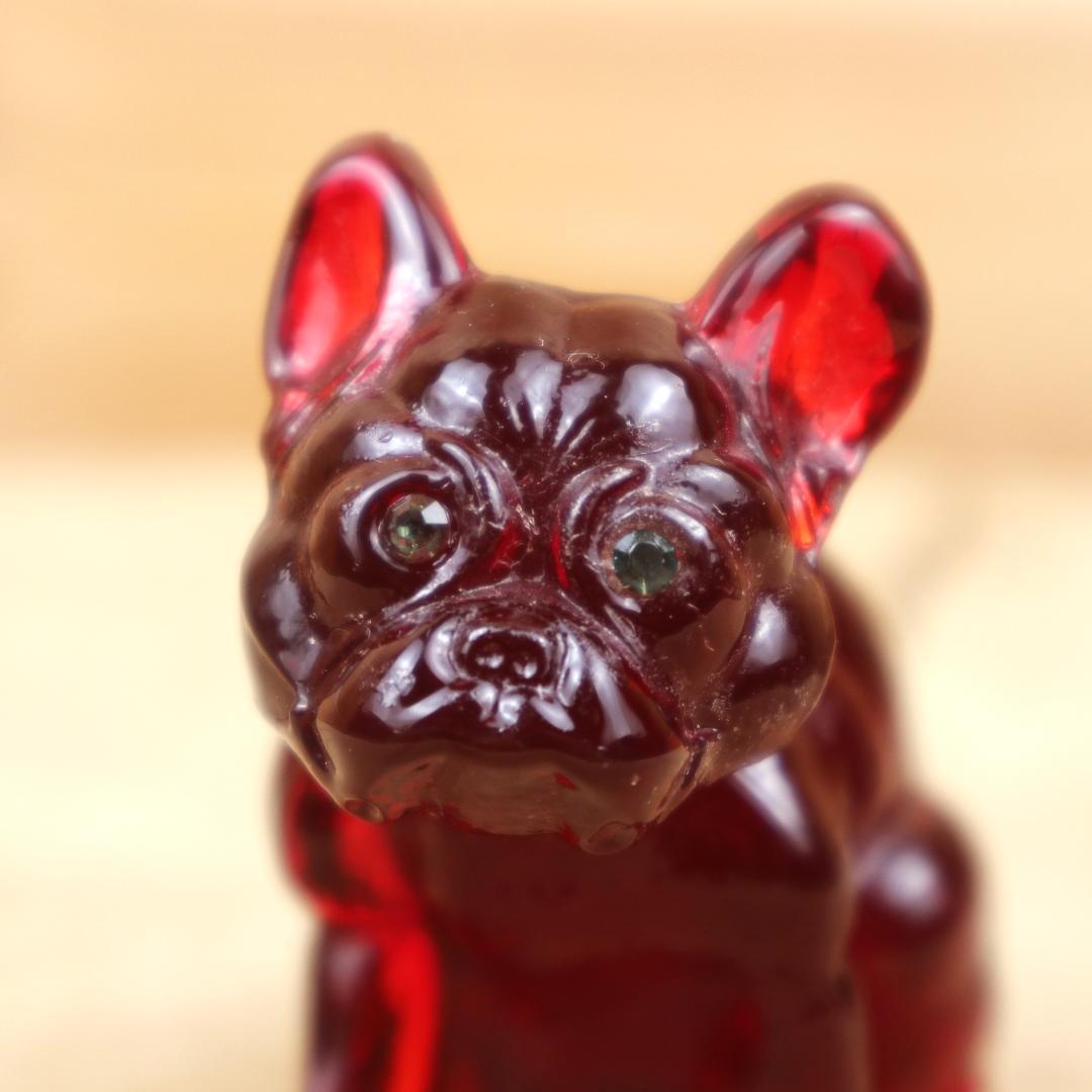 ウエストモアランド ガラス ブルドッグ Westmoreland アンティーク