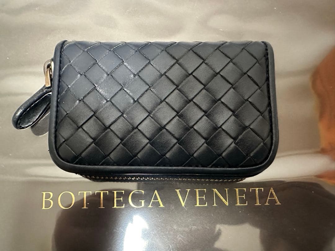 ★【美品】ボッテガヴェネタ ケース ラム／ネイビーブルー/✨✨✨2️⃣