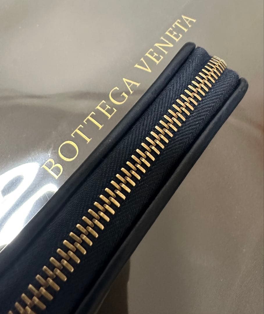 ★【美品】ボッテガヴェネタ ケース ラム／ネイビーブルー/✨✨✨2️⃣