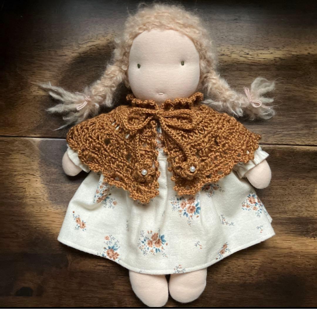 ウォルドルフ人形Ｂ体用３点セット　セットアップ&長袖ワンピース&ニットチュニック