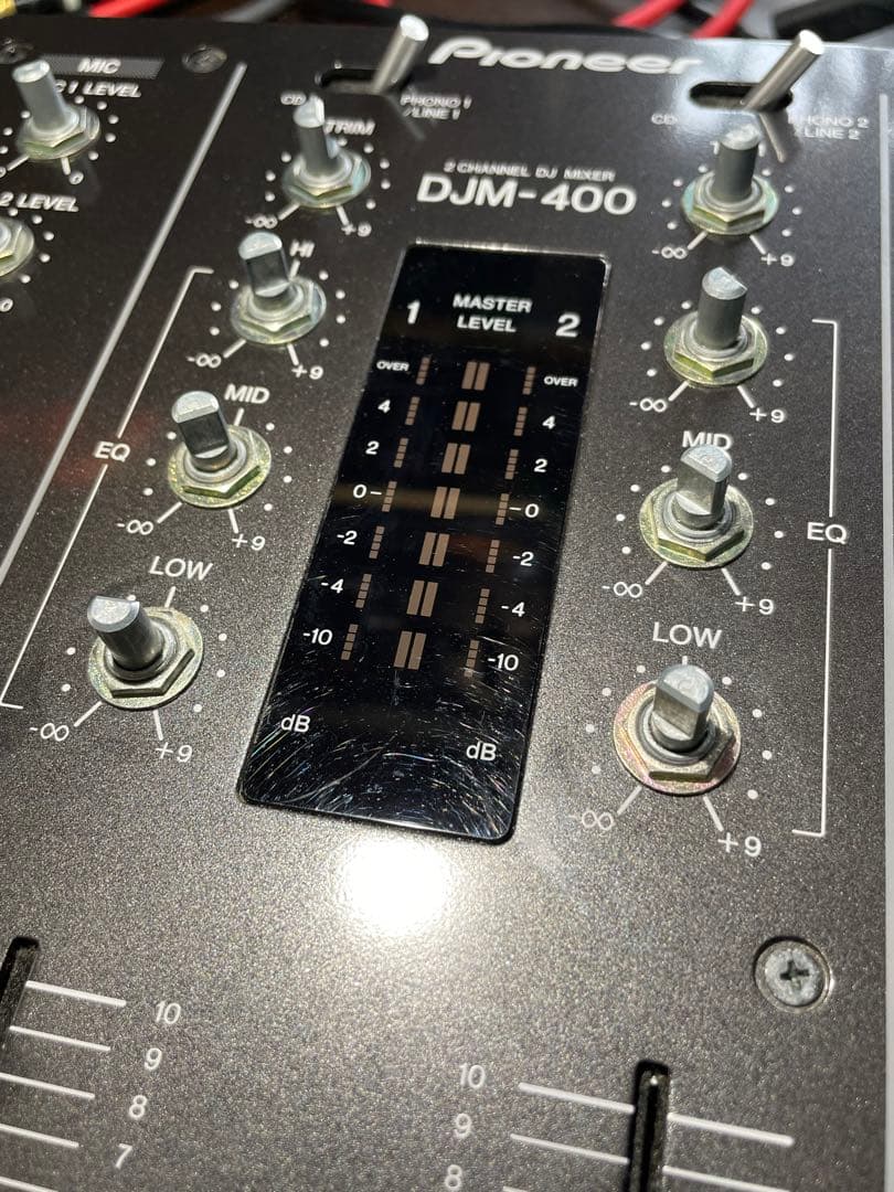 pioneer dj パイオニア　DJM-400 縦横フェーダー内部メンテナンス