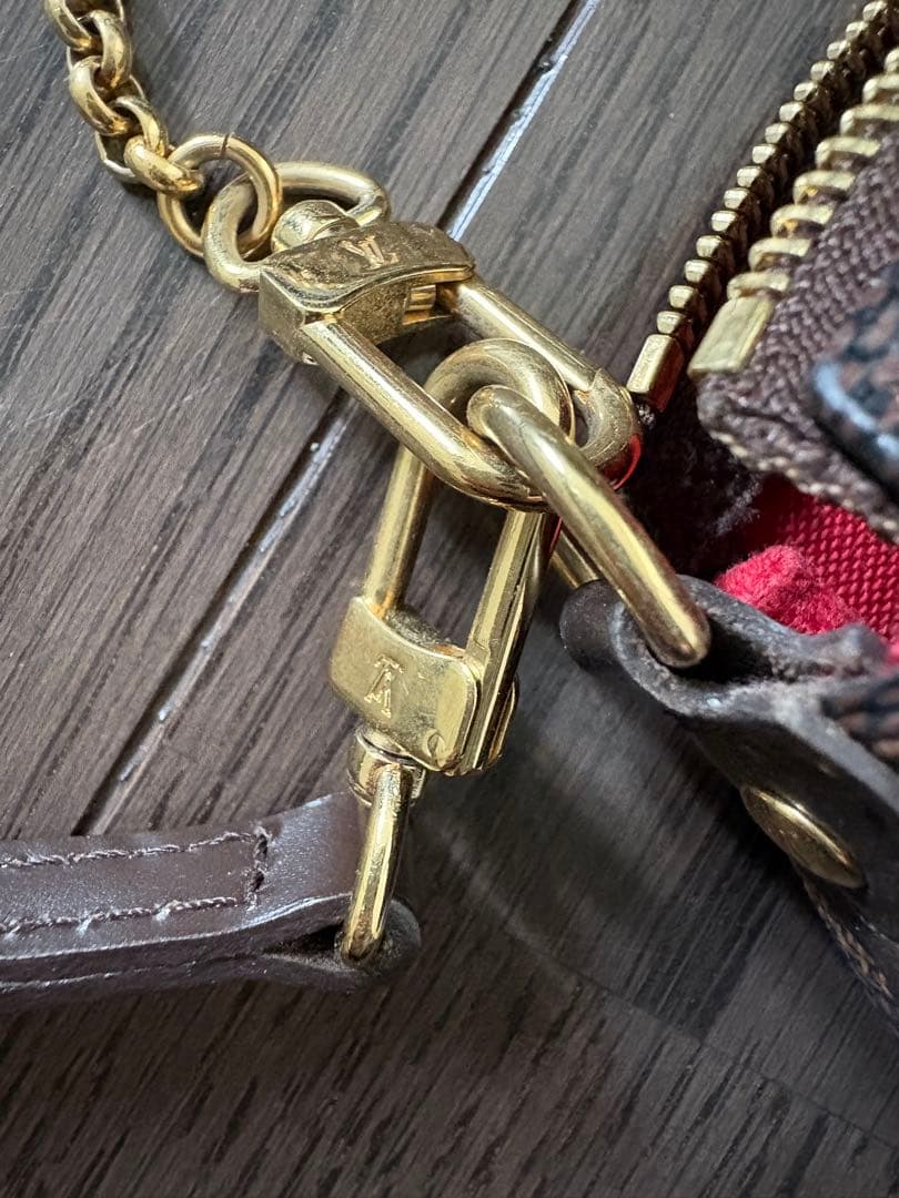 ルイ・ヴィトン ダミエエベヌ エヴァ アクセサリーポーチ 2way