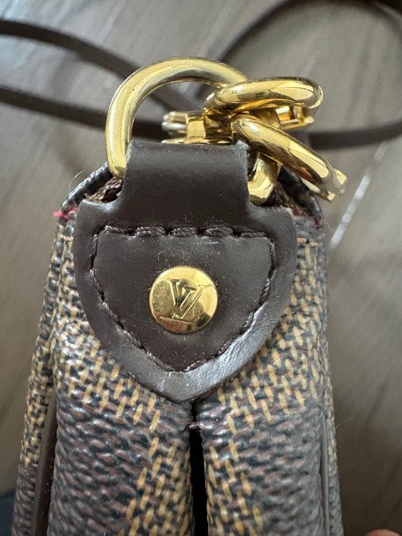 ルイ・ヴィトン ダミエエベヌ エヴァ アクセサリーポーチ 2way