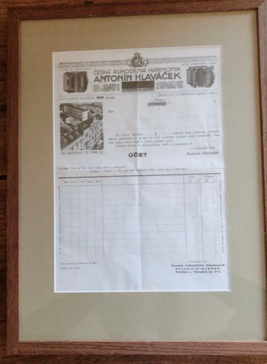 貴重 Antonin hlavacek louny アコーディオン 証書付