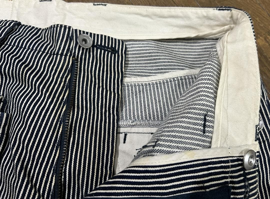 ＊ネイタルデザイン LotG55 ヒッコリー フラップ サルエルパンツ W32