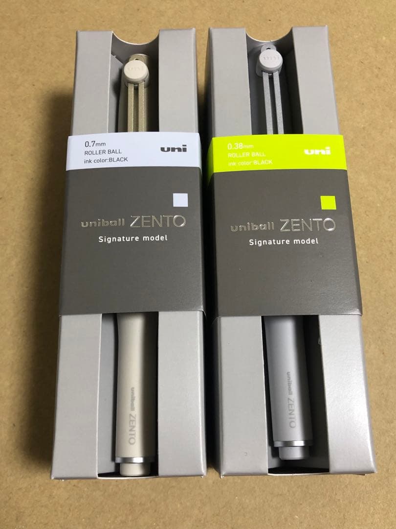 ユニボールZENTO シグニチャーモデル 2本セット(0.38 、0.7mm ）