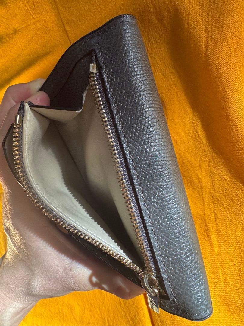 Valextra ダークグレー 二つ折り財布