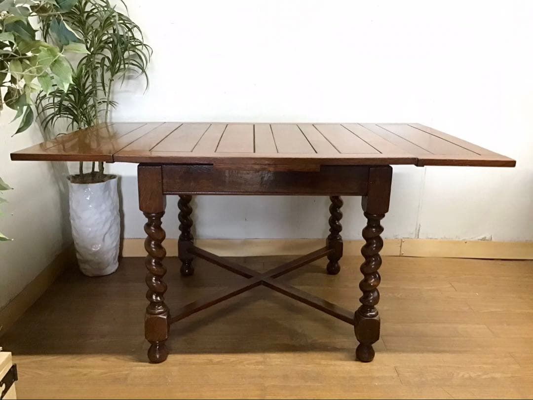 管434☆イギリス製☆ロイズアンティークス☆ドローリーフテーブル