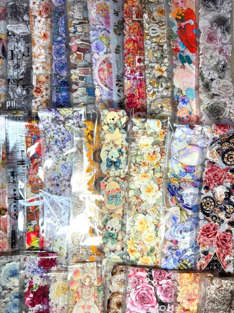 海外マステ他♡⃛大量まとめ売り ボリュームパックver.②☆コラージュ素材etc.