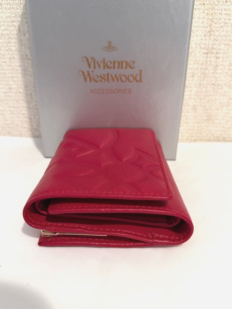 【新品未使用】Vivienne Westwood 三つ折り財布 レッド 大人気