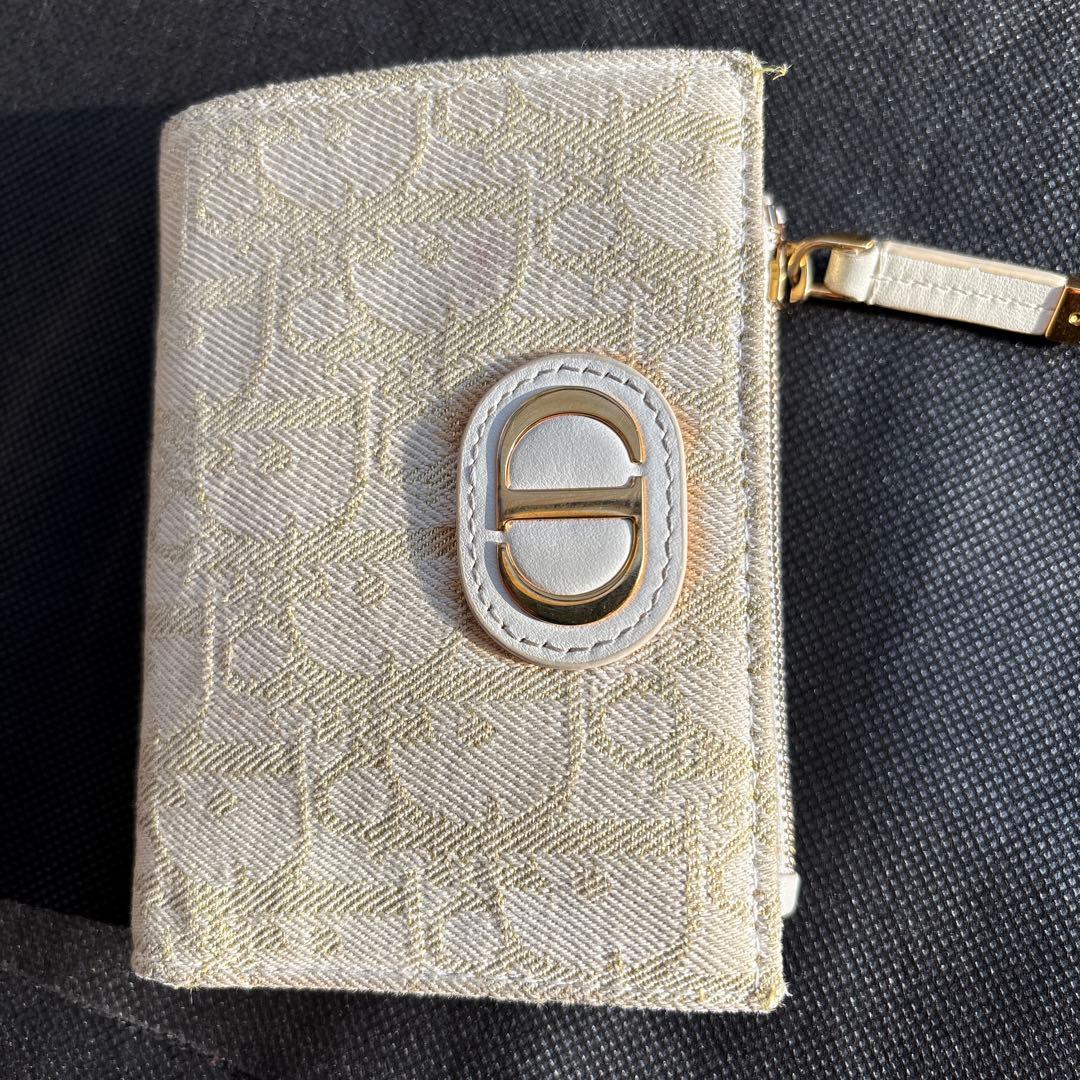 Christian Dior 二つ折り財布 ホワイト