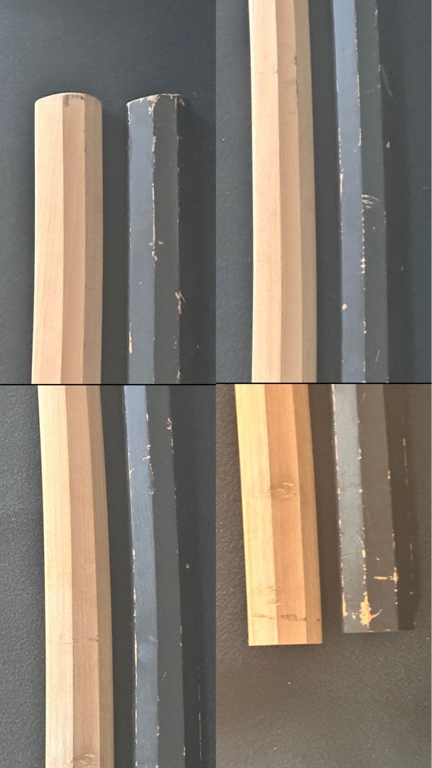 模造刀 白鞘打刀　二本まとめ　白鞘　鞘付長さ約101cm