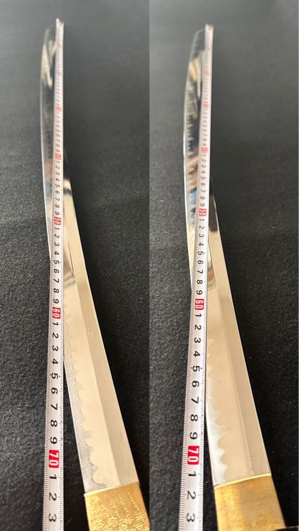 模造刀 白鞘打刀　二本まとめ　白鞘　鞘付長さ約101cm