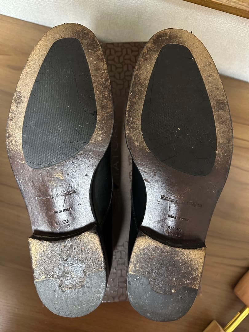 【美品】Ermenegildo Zegnaゼニア Uチップイタリア製51/2 黒