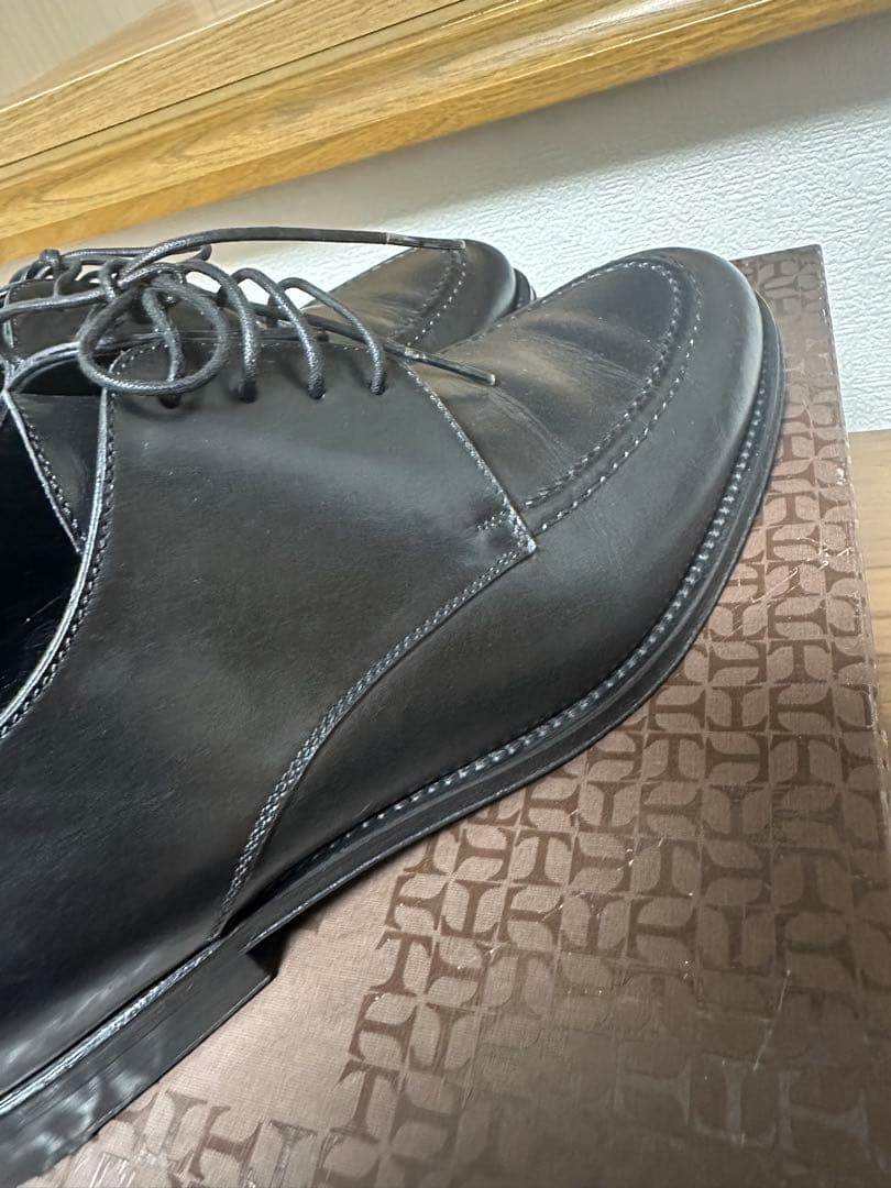 【美品】Ermenegildo Zegnaゼニア Uチップイタリア製51/2 黒