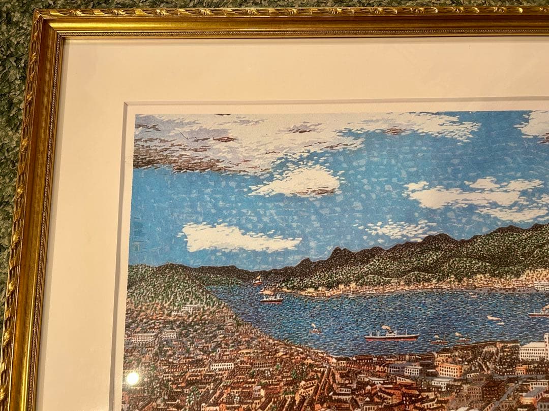 山下清 「長崎風景」 大判リトグラフ 限定300