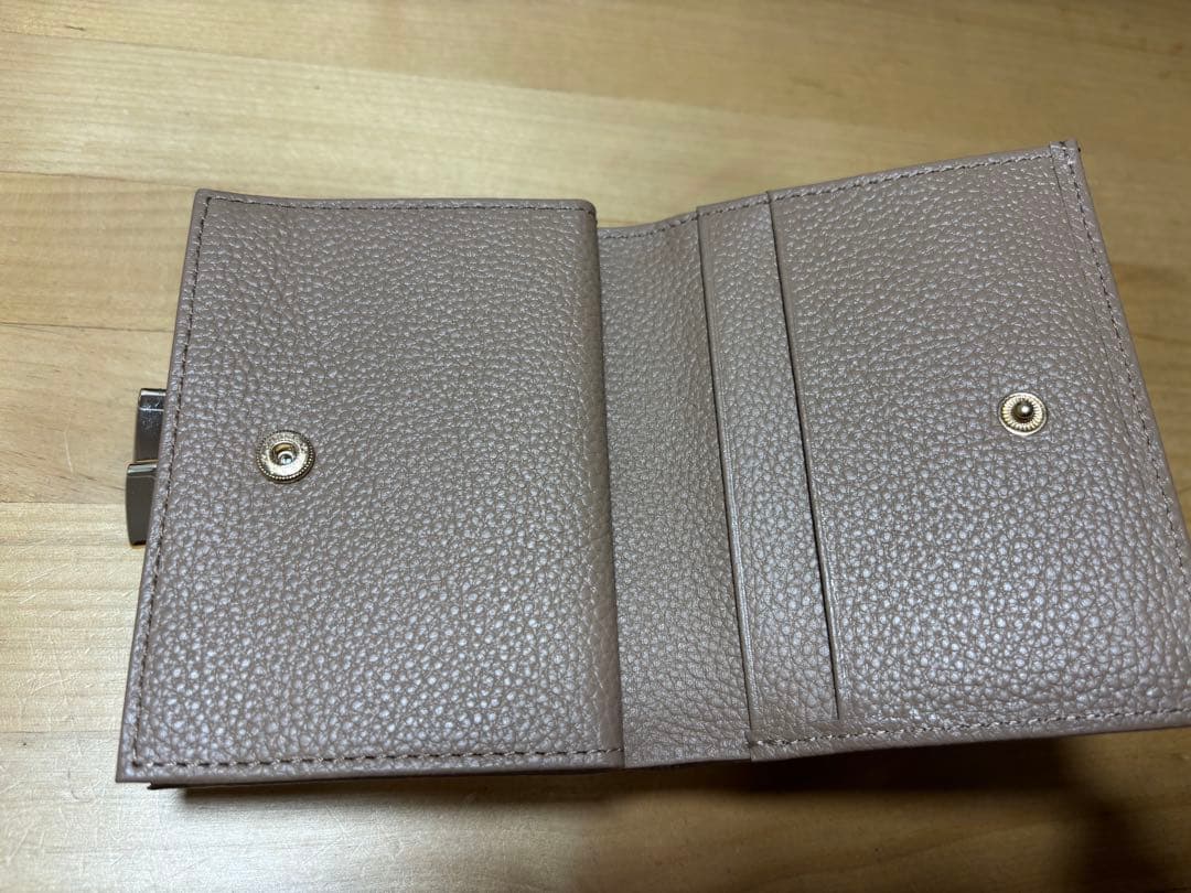 【新品未使用】皇居 がま口財布 箱付き モカ 本革