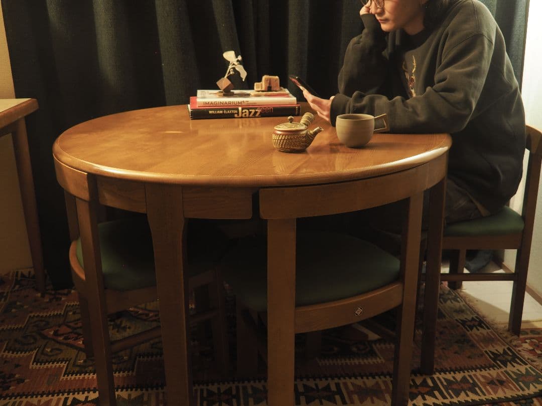 【thkm1078様】ラウンドダイニングテーブル&チェア