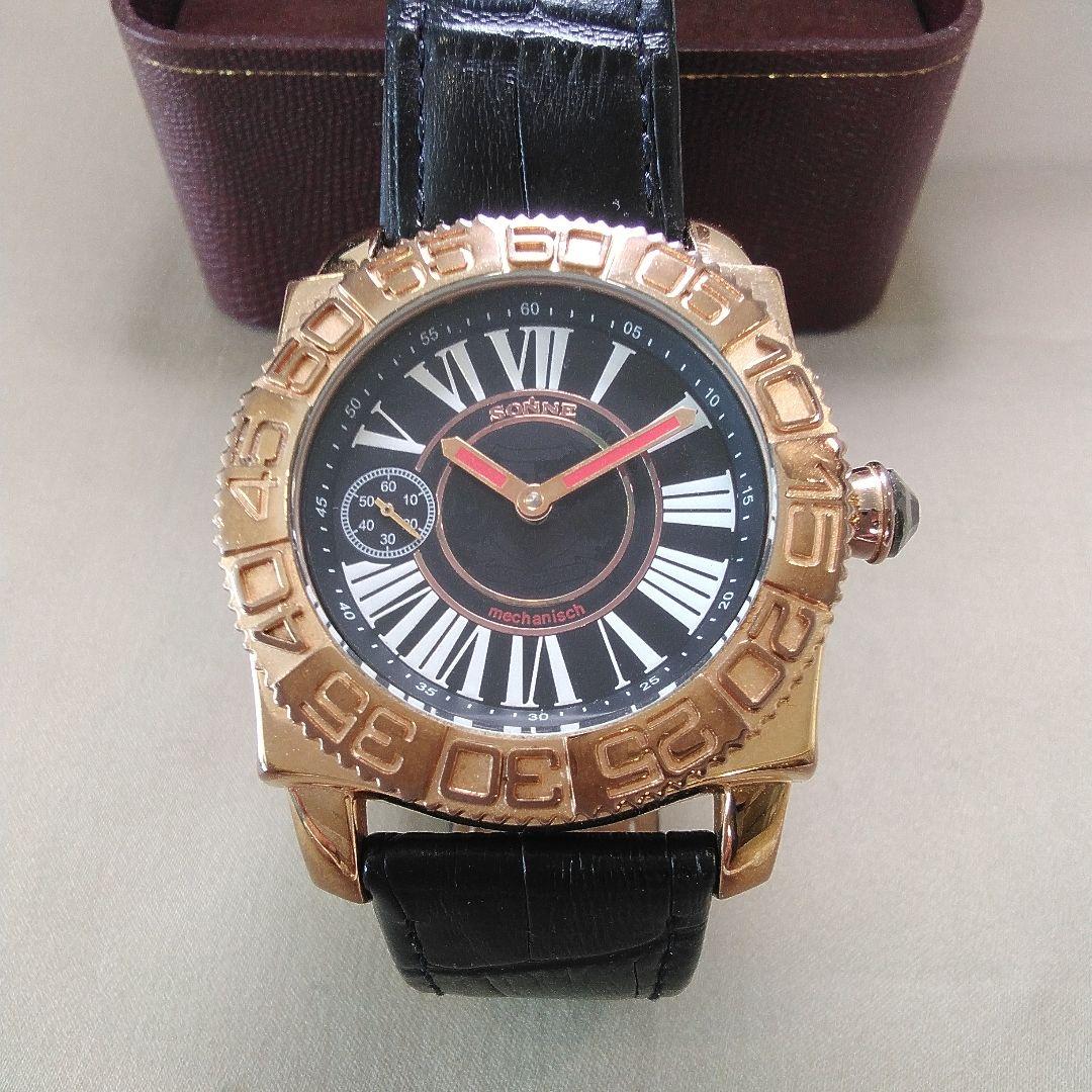 タティスJr品　腕時計メンズ　SONNEゴールド　since2000