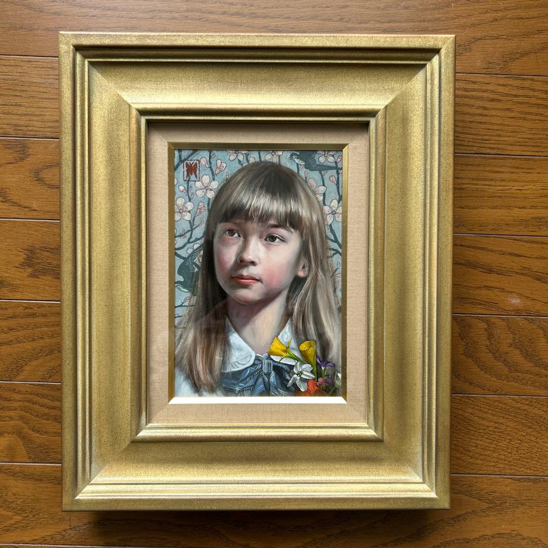 絵画　油彩画　少女　福田宏樹　「新しい時代（ウーリャI）」