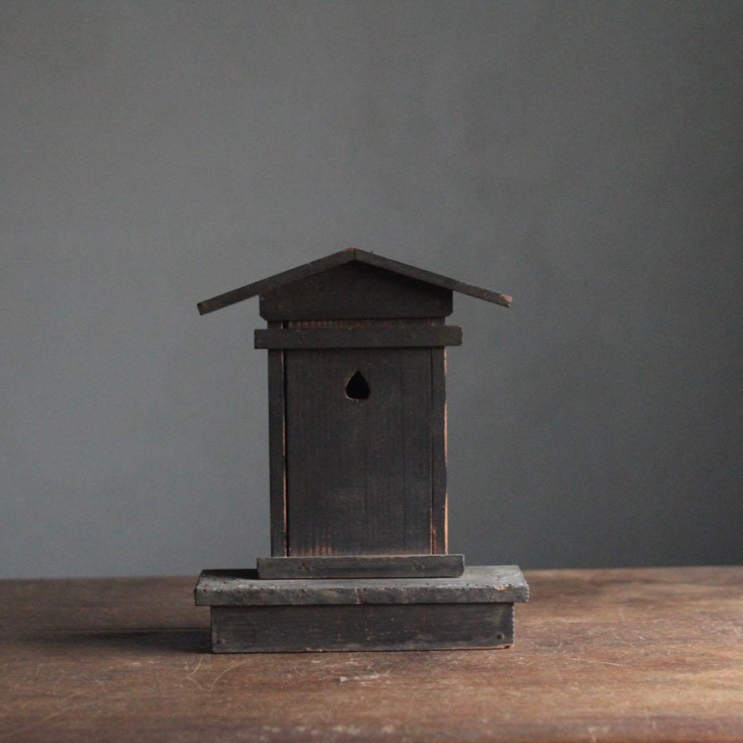 古い 木製 厨子 嵌め込み式 古美術 古道具 アンティーク オブジェ