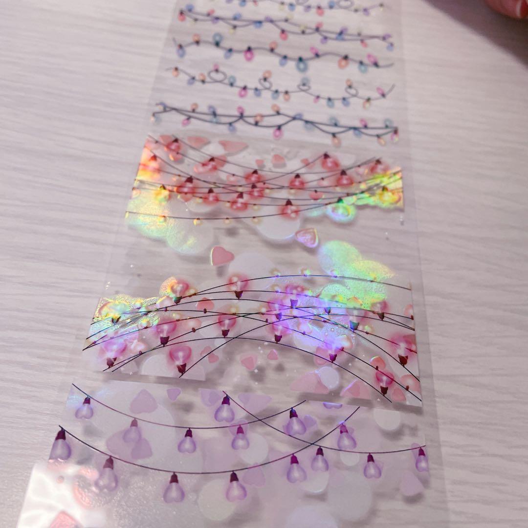 【No.0035】海外マステ　切り売り　彩灯串串　ガーランド