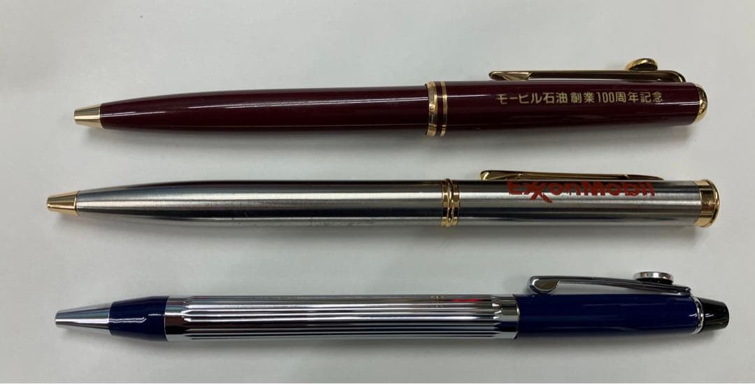 モービル石油　クロスボールペン　３本セット