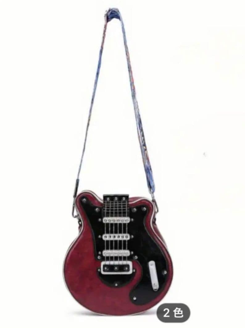 クィーン　ブライアンメイ　レッドスペシャル型バッグ　新品未使用　ショルダーバッグ