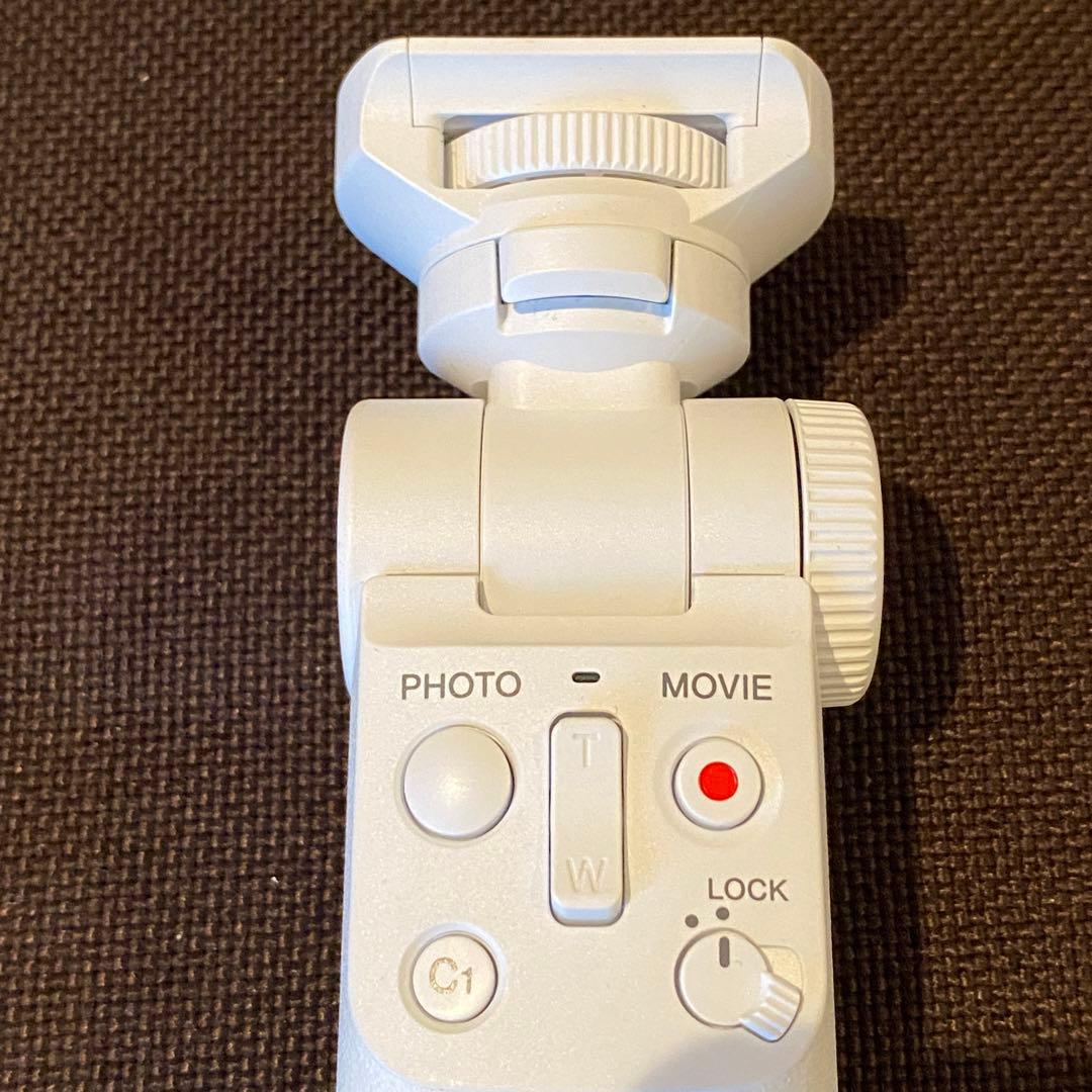 【新品同様】白好きの方へ SONY ZV-1 純正スタンド・映画風撮影レンズ付き