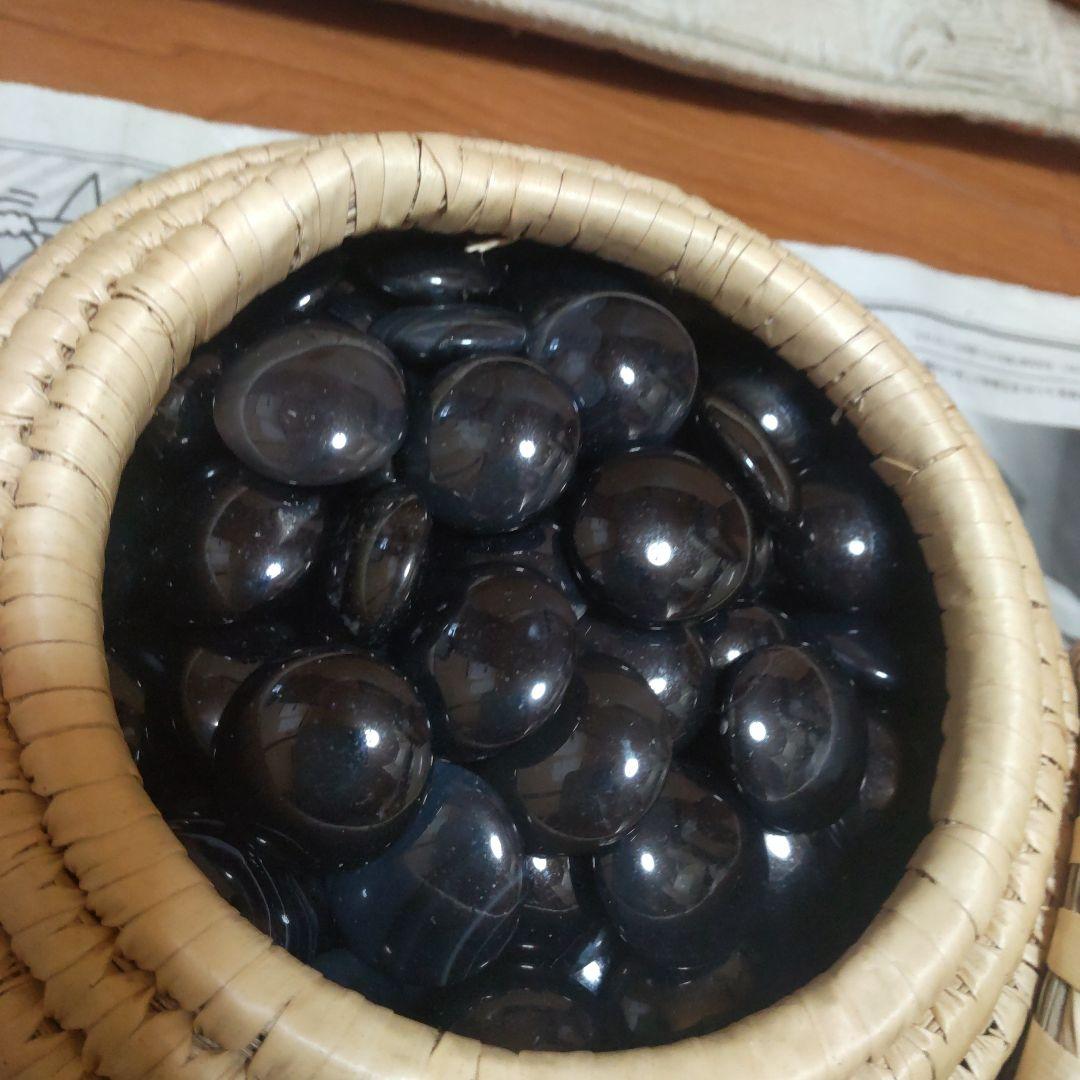 最終価格！瑪瑙碁石めのう約10.1mm36号 着色