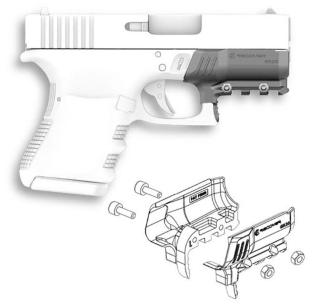東京マルイG26 レール グリップアダプター オーライト ドットサイト
