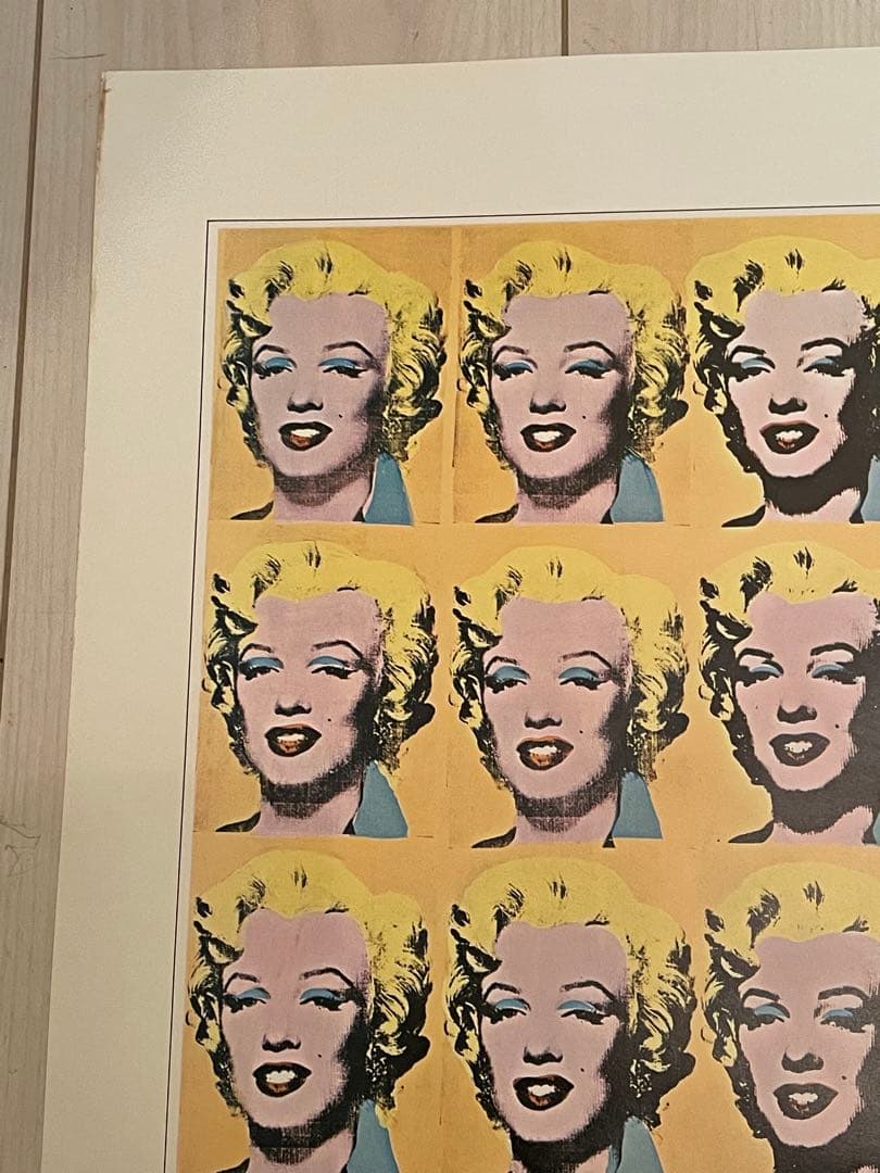 希少品　アンディーウォーホル　モンロー　ポスター　額縁付き