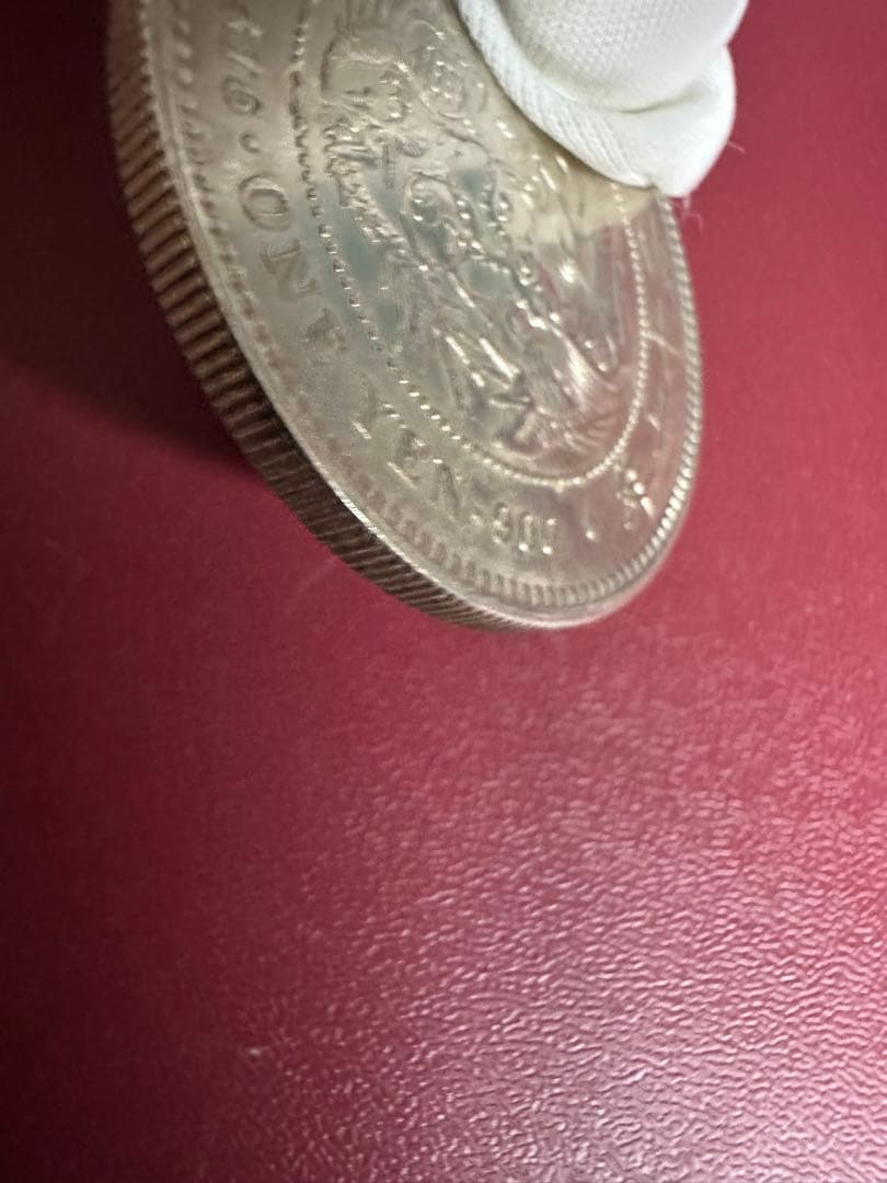 希少　美品　明治27年銘　一圓銀貨　一円銀貨　本物保証