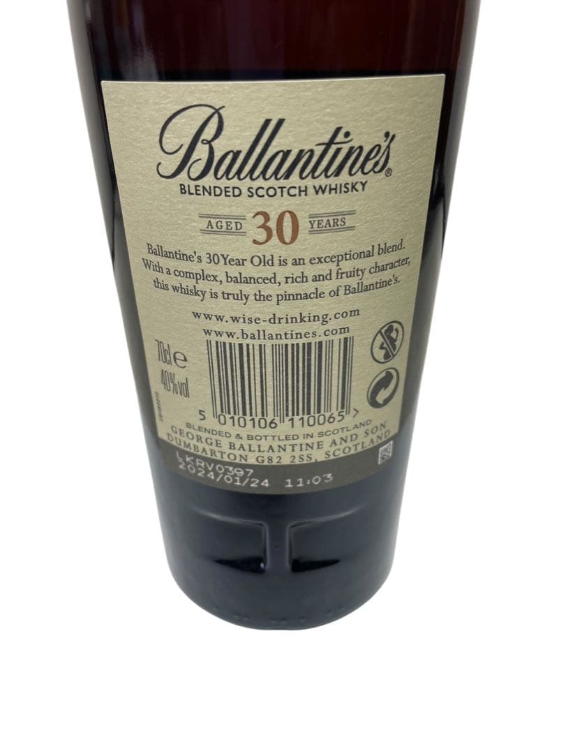 未開栓 Ballantine's バランタイン30年 スコッチウイスキー