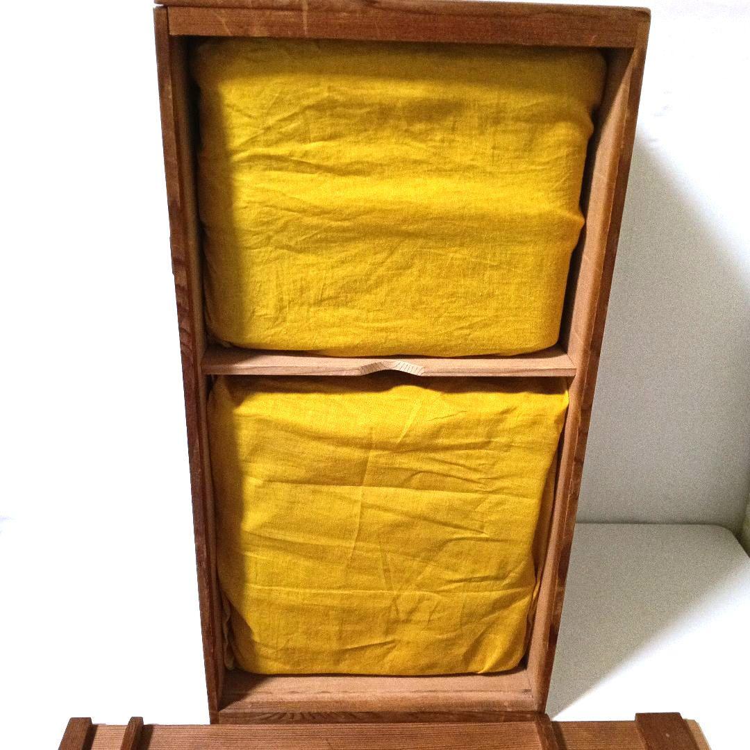 能登輪島塗 前田漆器謹製 極上 総菊詰沈金 五段重箱 蓋二枚 漆塗り天然木 大型