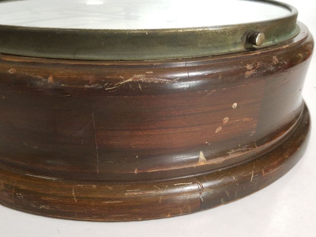 OWARITOKEI 尾張時計 昭和レトロ アンティーク 丸型 柱時計 掛時計