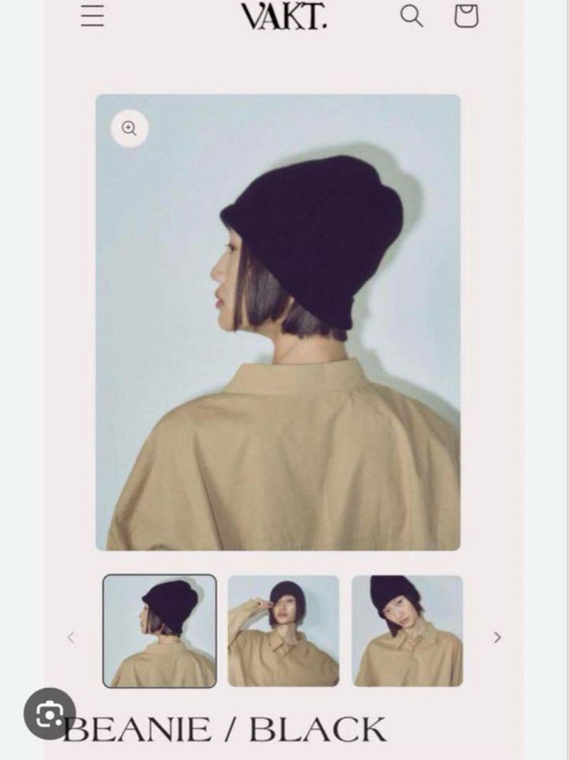 VAKT. BEANIE / BLACK 定価:8,910円