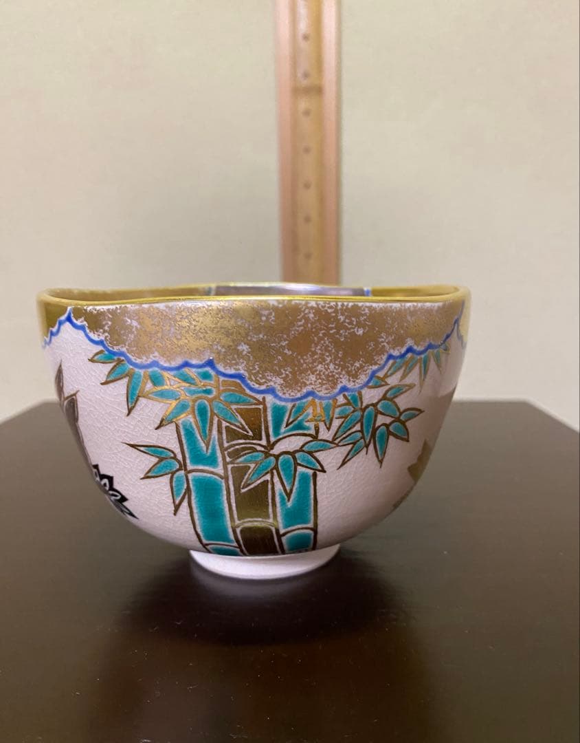 茶道具/茶碗⭐︎永楽善五郎⭐︎仁清『鳥松竹梅』茶碗　二重共箱　茶の湯