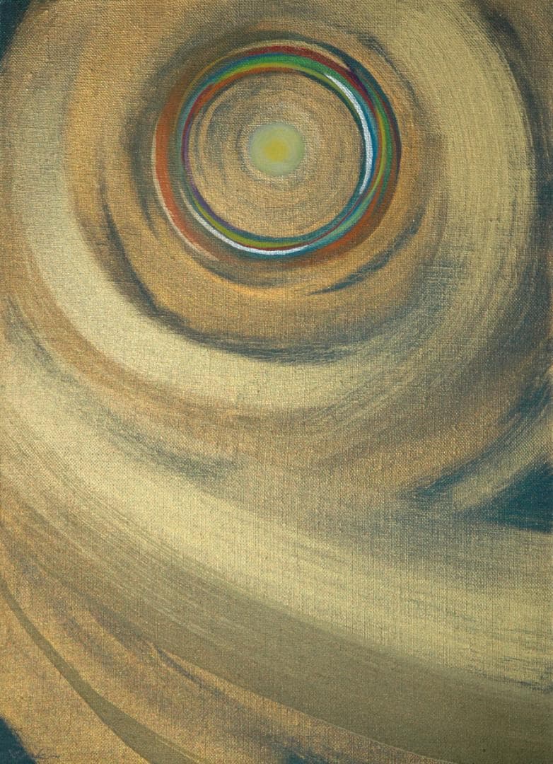 油絵 菅家令子 絵 絵画インテリア額付(銀) F4-G212023 風景祈り希望