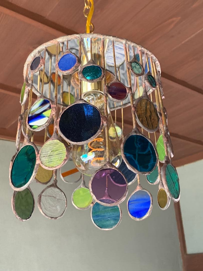 ガラスランプ　ペンダントライト　天井照明