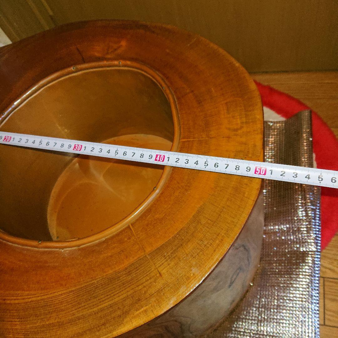 火鉢、木製くりぬき