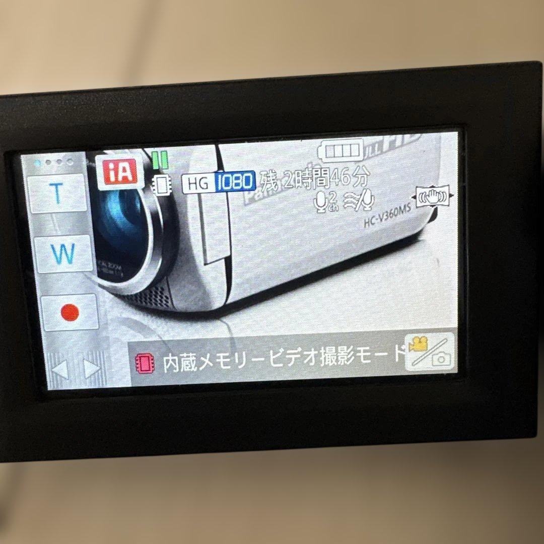 【中古】 Panasonic ビデオカメラ HC-V360MS　ブラック