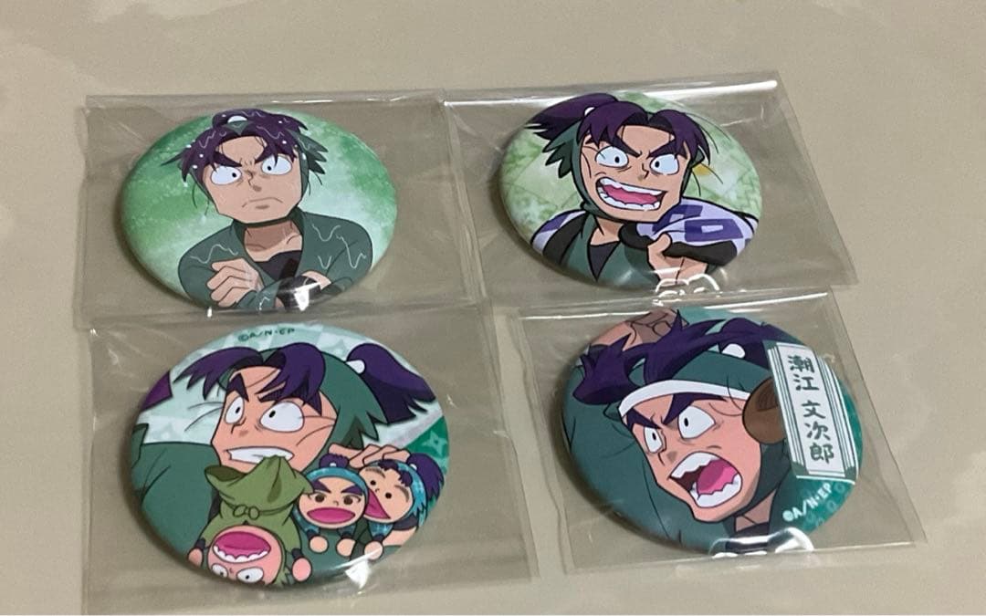 忍たま乱太郎　潮江文次郎缶バッジセット　【バラ売り可能】※商品説明を御一読下さい